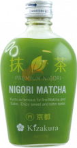Obrázek k výrobku 2583 - KIZAKURA víno sake Premium Nigori Matcha 10% 300ml