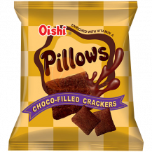 Obrázek k výrobku 5657 - OISHI Polštáře sušenky plněné čokoládou 38g