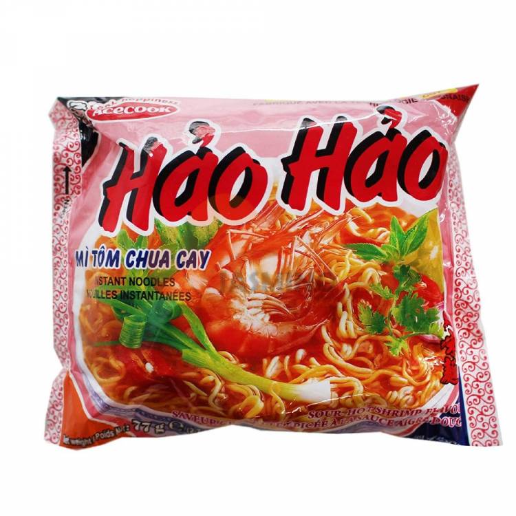 Obrázek k výrobku 2445 - ACE HAO HAO instant. nudlová polévka krevetová pálivokyselá 77g