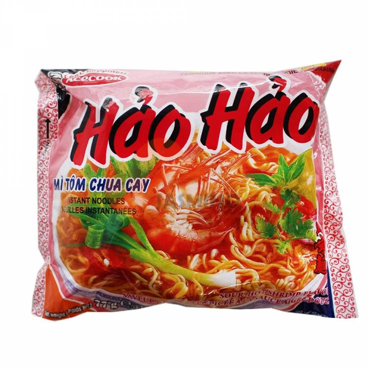 Obrázek k výrobku 2445 - ACE HAO HAO instant. nudlová polévka krevetová pálivokyselá 77g