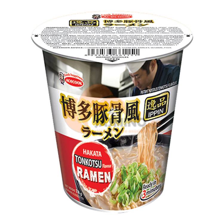 Obrázek k výrobku 6954 - ACE IPPIN Inst.ramen nudle Hakata Tonkatsu 73g