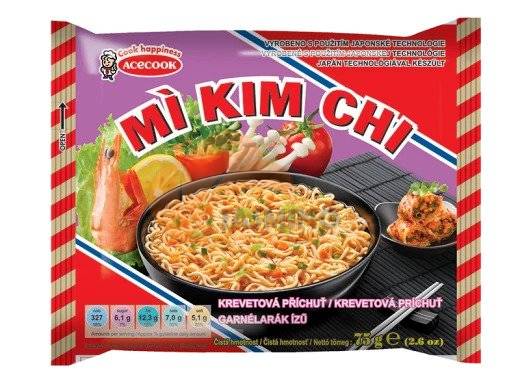 Obrázek k výrobku 4060 - ACE KIM CHI instantní nudle krevety 75g