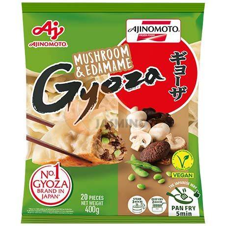 Obrázek k výrobku 7840 - AJINOMOTO mraž. plněné knedlíčky gyoza houba a edamame 400g