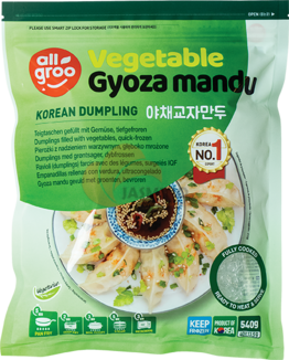 Obrázek k výrobku 6286 - ALLGROO Knedlík se zeleninou, Gyoza 540g (40 x 13,5g)