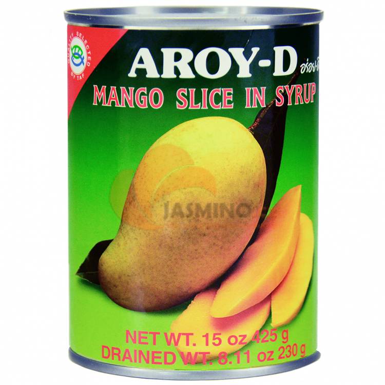 Obrázek k výrobku 3527 - AROY-D Mango krájené kompot 425g