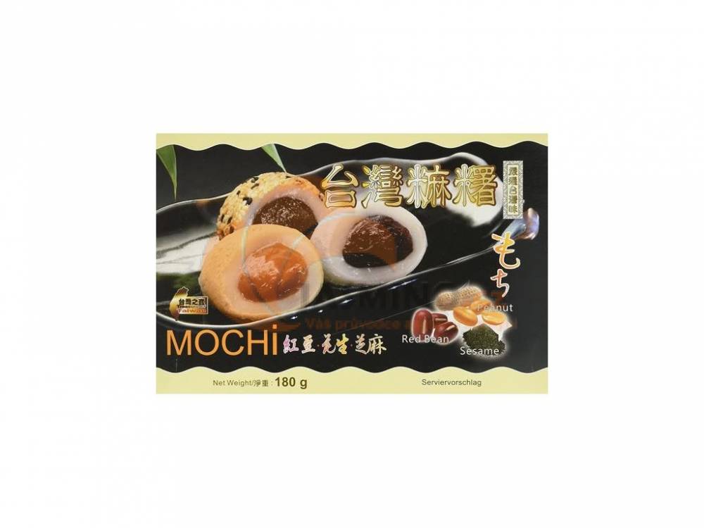 Obrázek k výrobku 3851 - AWON Mochi mix příchutí fazole sezam arašída 180g