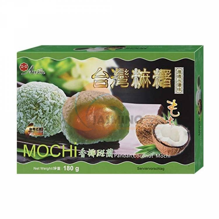 Obrázek k výrobku 2020 - AWON Mochi s kokos.pandan listy180g