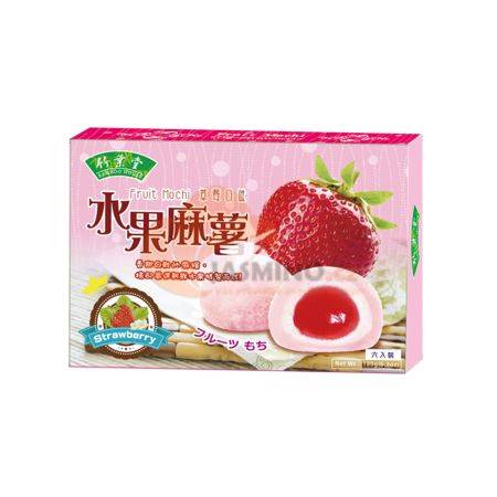 Obrázek k výrobku 7508 - BAMBOO H. Mochi rýžové koláčky - Jahoda 180g