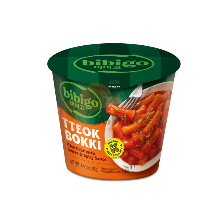 Obrázek k výrobku 7487 - BIBIGO Inst.Korej.Rýžový dortový se sladkou a pikantní omáčkou kelímek 125g (EXP:26/09/25)