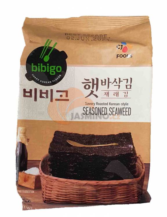 Obrázek k výrobku 4426 - BIBIGO Snack okořeněné mořské řasy Jaerae 4g