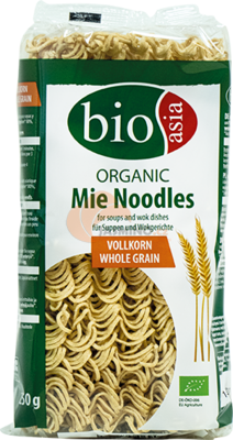 Obrázek k výrobku 6222 - BIOASIA Bio celozrnné nudle Mie 250g