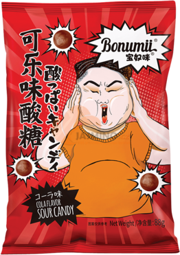 Obrázek k výrobku 7580 - BONUMII Sour Candy, příchuť Cola 88g