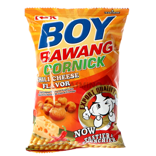 Obrázek k výrobku 7343 - BOY BAWANG Pražená kukuřice s příchutí chilli sýr 80g