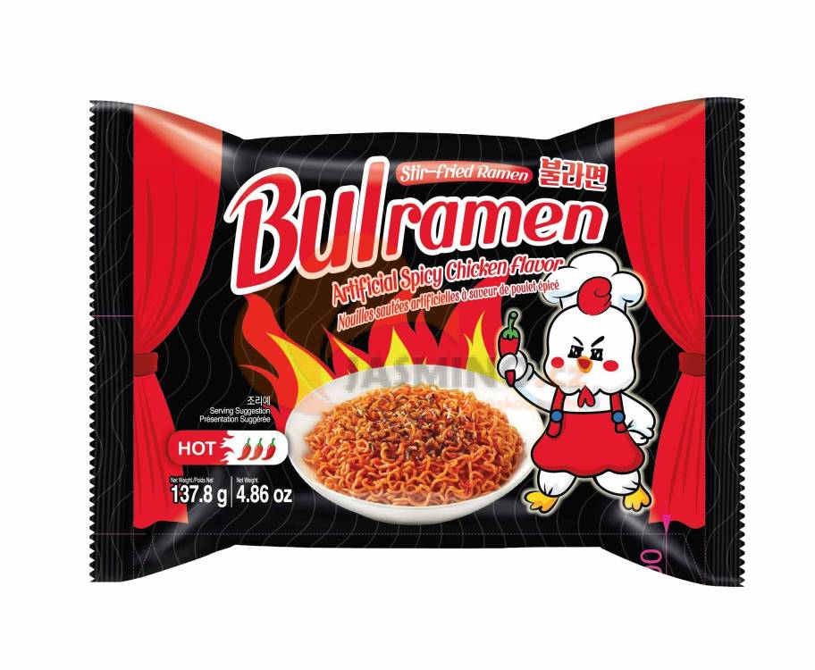 Obrázek k výrobku 7353 - BULLRAMEN Inst. nudle kuřecí pálivé original 137,8g