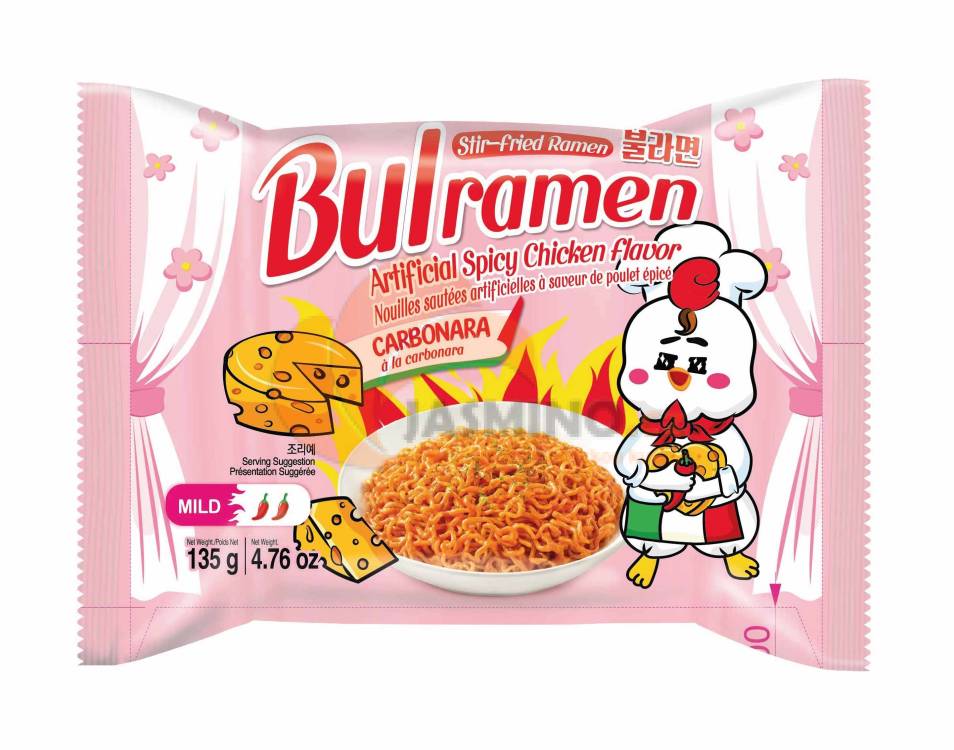 Obrázek k výrobku 7352 - BULLRAMEN Inst. nudle kuřecí pálivé Carbonara 135g