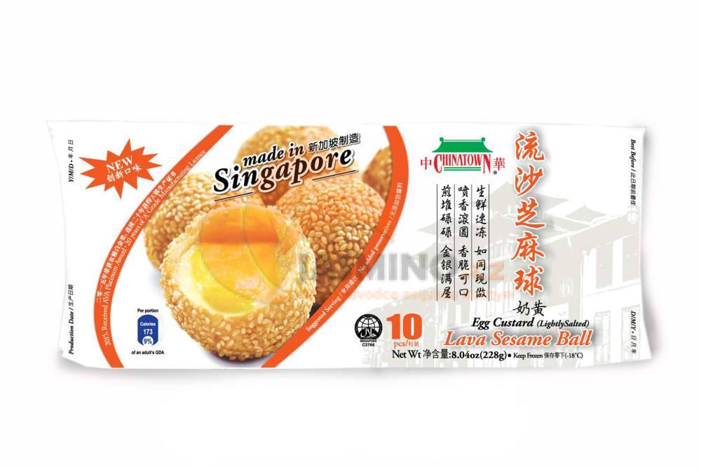 Obrázek k výrobku 2771 - CHINA TOWN mraž. sezamový kuličky s náplní z vaječného pudinku 228g
