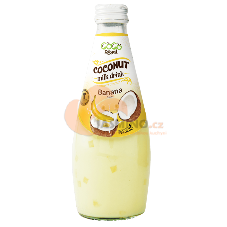 Obrázek k výrobku 4118 - COCO ROYAL Nápoj z kokosového mléka s příchutí banánu a želé 290 ml