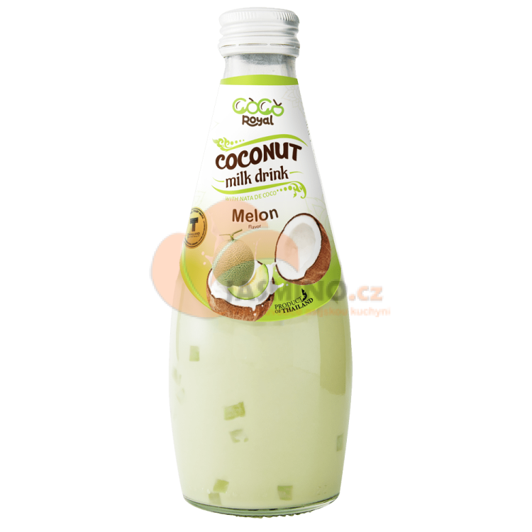 Obrázek k výrobku 3397 - COCO ROYAL Nápoj z kokosového mléka s příchutí melounu a želé 290 ml
