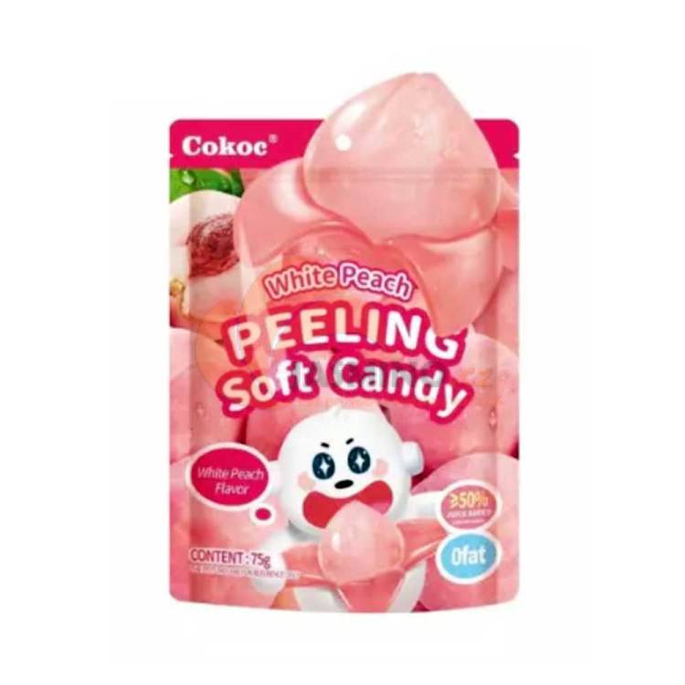 Obrázek k výrobku 7721 - COKOC Slupkové gumové bílé broskev 75g