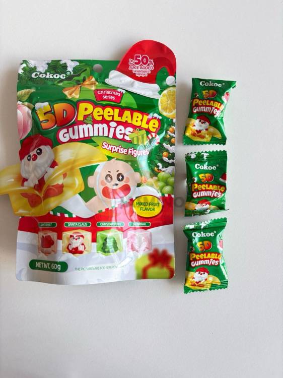 Obrázek k výrobku 7733 - COKOC Slupkové gumové míchané ovoce Christmas 60g