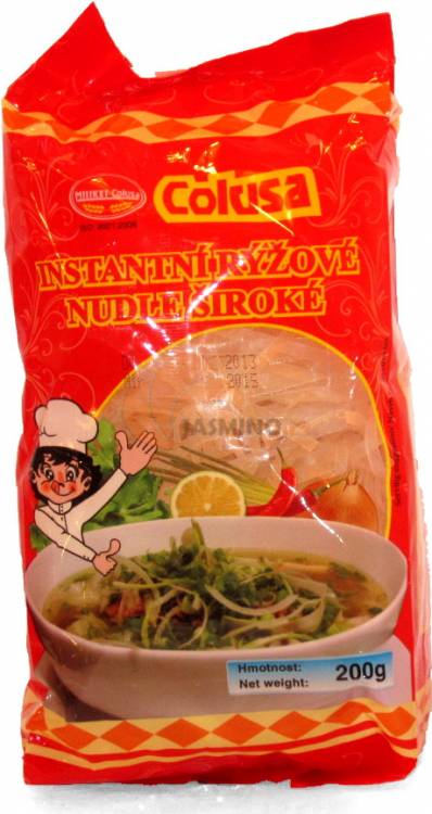 Obrázek k výrobku 3164 - COLUSA instant. rýžové široké nudle 200g
