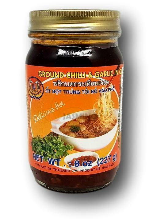 Obrázek k výrobku 2926 - DOUBLE SEAHORSE chilli-česnekový olej na nudlovou polévku 227g