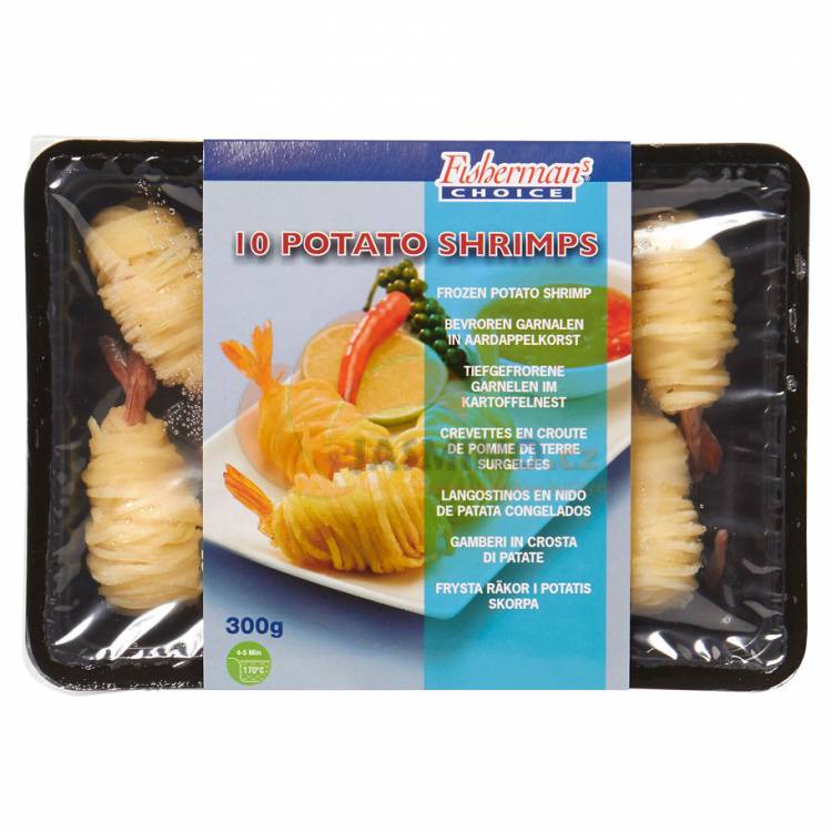 Obrázek k výrobku 2760 - FISHERMANS CHOICE mraž. obalované krevety v brambor.těstu 250g