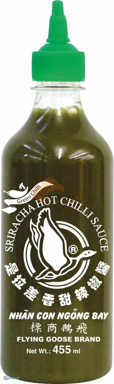Obrázek k výrobku 5835 - FLYING GOOSE Sriracha chilli omáčka zelená 525g