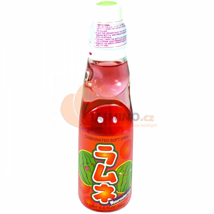 Obrázek k výrobku 5615 - GENKI RAMUNE Soda příchutí vodní meloun 200ml
