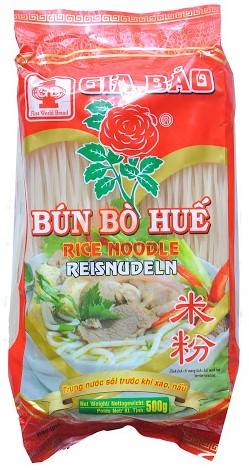 Obrázek k výrobku 3163 - GIA BAO rýžové nudle na Bun Hue 500g