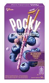 Obrázek k výrobku 7468 - GLICO Pocky drcené ovoce borůvkový jogurt 38g