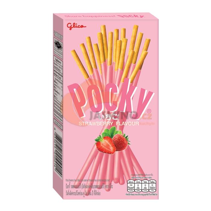 Obrázek k výrobku 3193 - GLICO Pocky jahodové tyčinky 45g