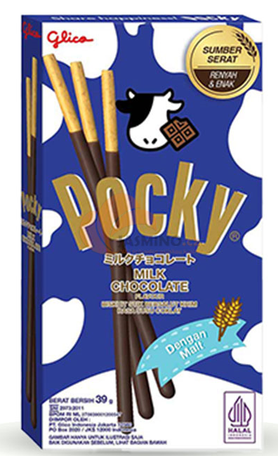 Obrázek k výrobku 6632 - GLICO Pocky mléčná čokoládová tyčinka 39g