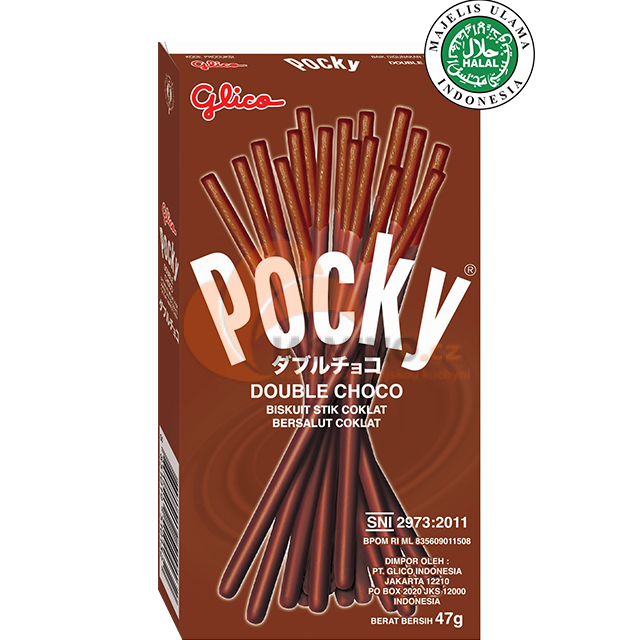 Obrázek k výrobku 5363 - GLICO Pocky příchutí dvojitá čokoláda 47g