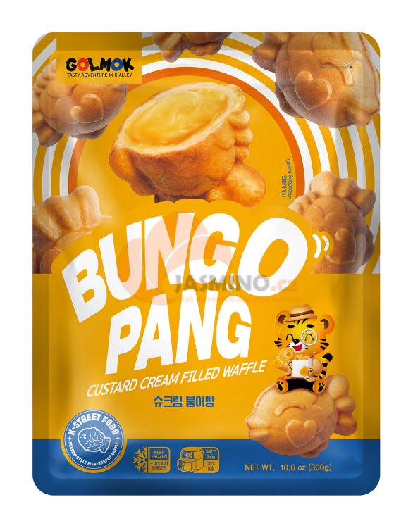 Obrázek k výrobku 7789 - GOLMOK Bungo Pang pudinkový krém plněná vafle 300g