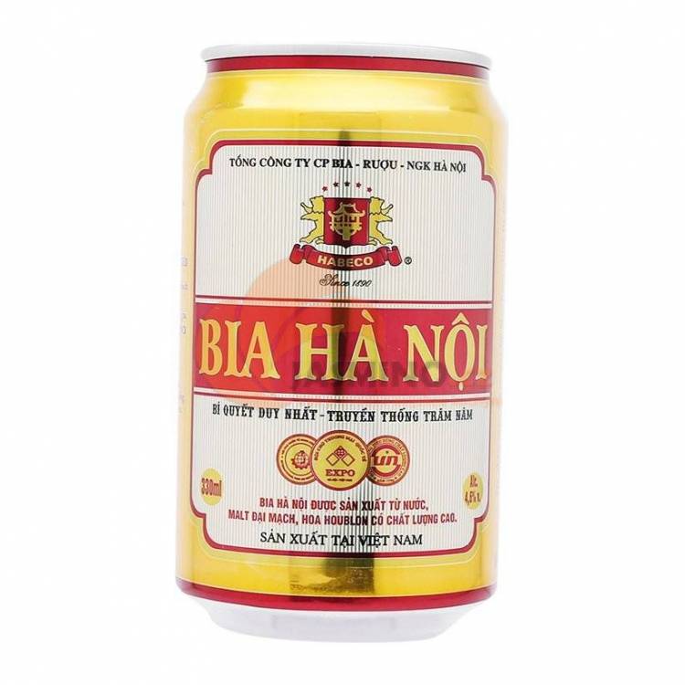 Obrázek k výrobku 5227 - HABECO Hanoi pivo plechové 330ml