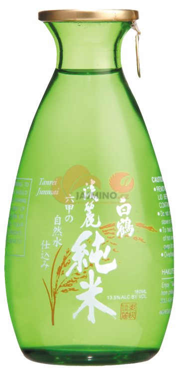 Obrázek k výrobku 7715 - HAKUTSURU Premium hot sake Tanrei Junmai 13.5% 180ml
