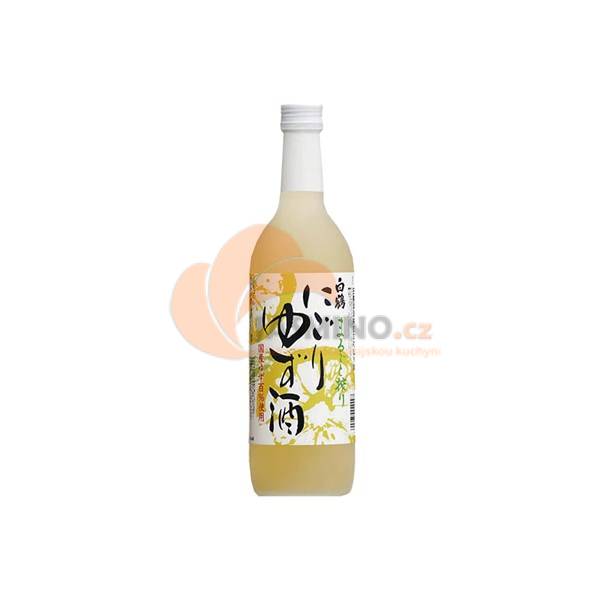 Obrázek k výrobku 7161 - HAKUTSURU Sake Yuzu Nigori Yuzushu 10,5% alc. 720ml