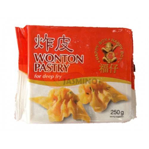 Obrázek k výrobku 2755 - HAPPY BOY mraž. těsto na knedlíčky wonton (na smažení) 250g