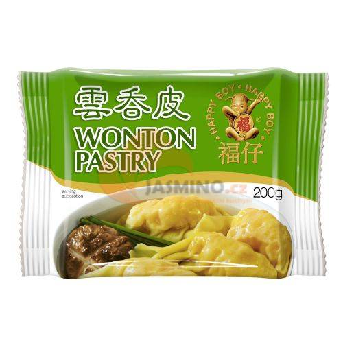 Obrázek k výrobku 2756 - HAPPY BOY mraž. těsto na knedlíčky wonton (do polévky) 200g