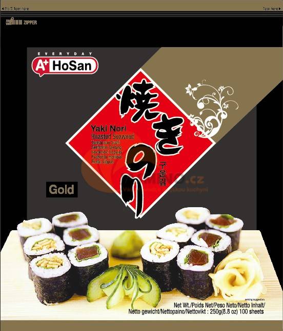 Obrázek k výrobku 6313 - HOSAN Sushi Nori Gold 250g