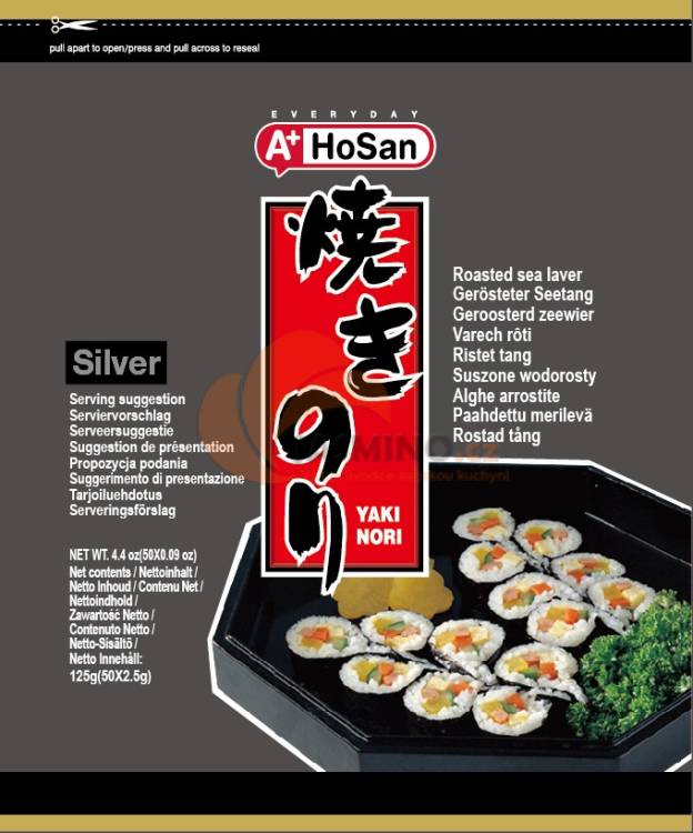 Obrázek k výrobku 6316 - HOSAN Sushi Nori Silver 130g