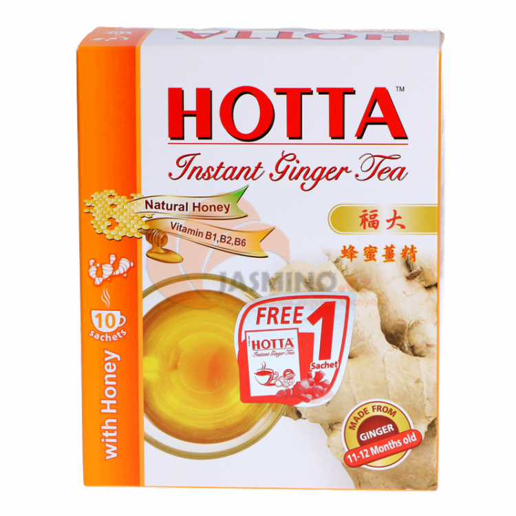 Obrázek k výrobku 5762 - HOTTA Instantní zázvorový čajový nápoj s medem - box 140g