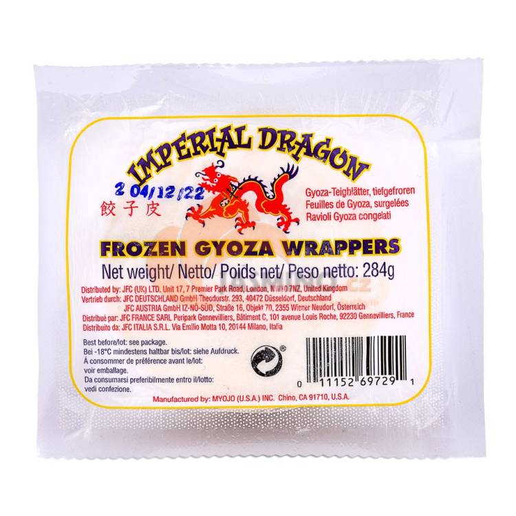 Obrázek k výrobku 6925 - IMPERIAL DRAGON Mraž. těsto na plněné knedlíčky gyoza 284g