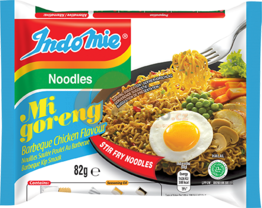 Obrázek k výrobku 5198 - INDOMIE Instantní nudle Mi Goreng příchutí Kuřecí BBQ 82g