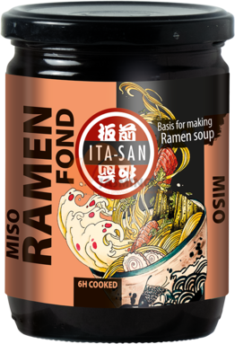 Obrázek k výrobku 7433 - ITASAN Ramen vývar Miso, vegetariánský 440ml