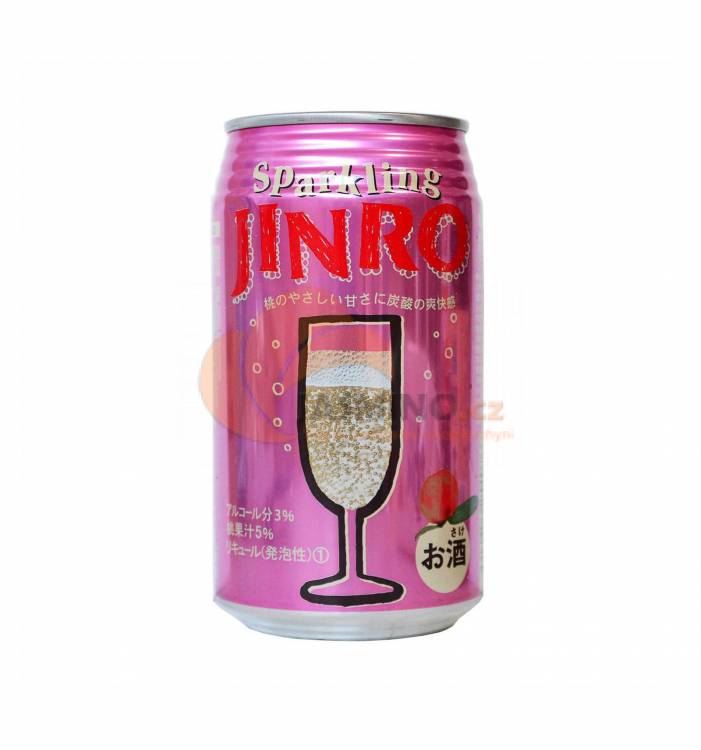 Obrázek k výrobku 3644 - JINRO perlivý broskový nápoj 5% 350ml