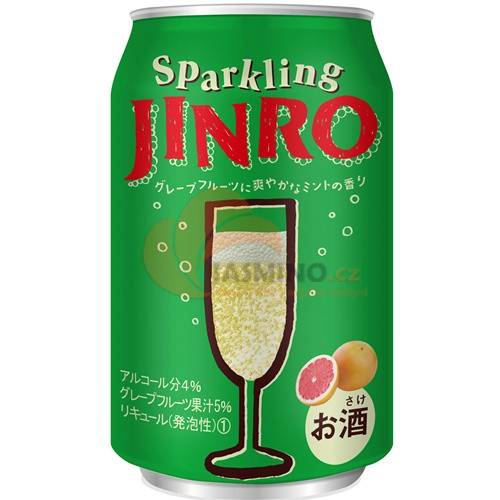 Obrázek k výrobku 3645 - JINRO perlivý nápoj grepfruit 5% 350ml