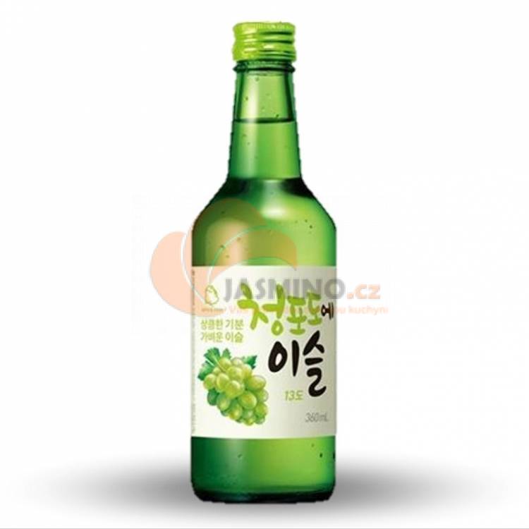 Obrázek k výrobku 2558 - JINRO rýžový soju s příchutí hrozny 13% 360ml