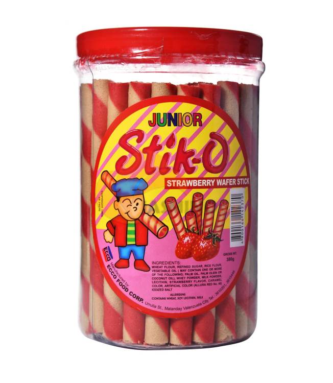 Obrázek k výrobku 7091 - JUNIOR STIK-O Jahodová oplatková tyčinka 380g